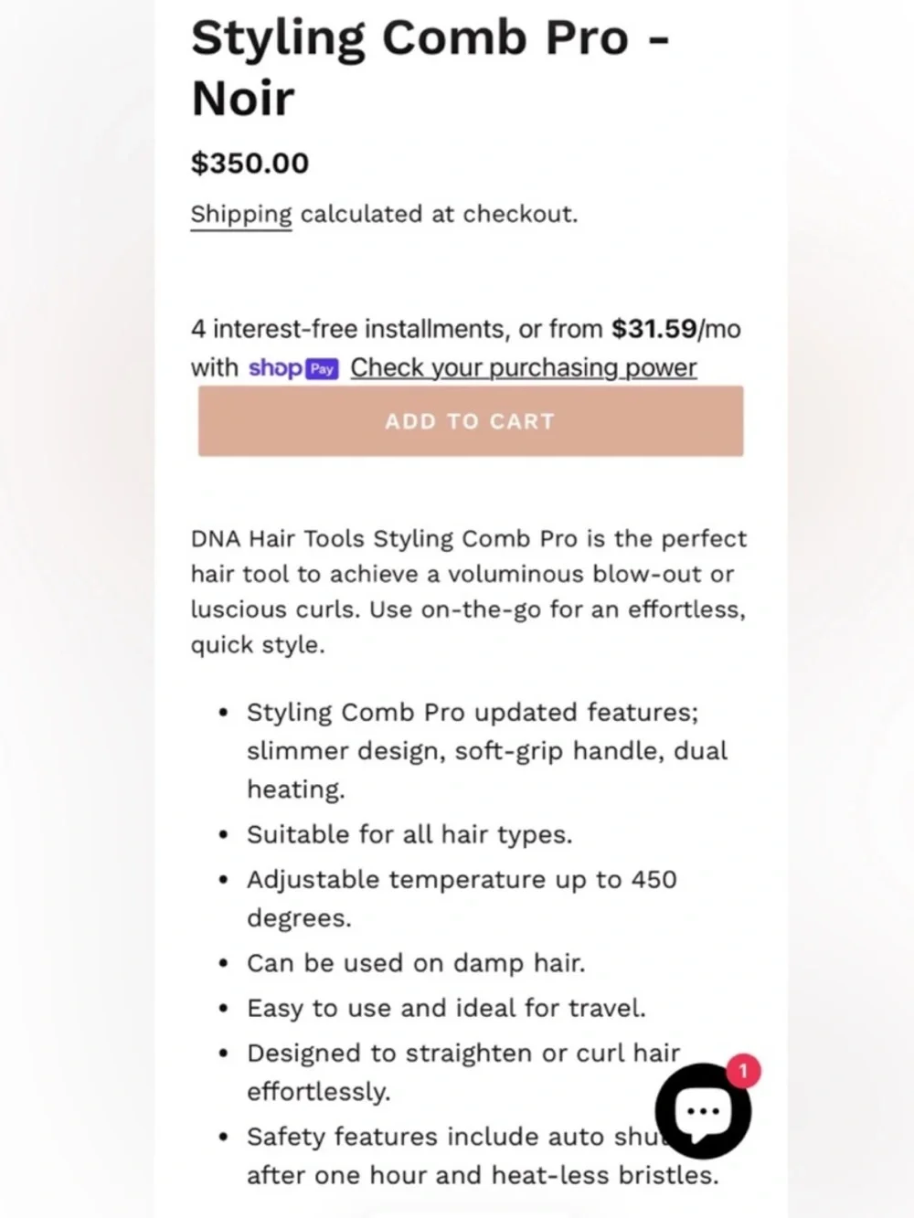 DNA couture heated styling